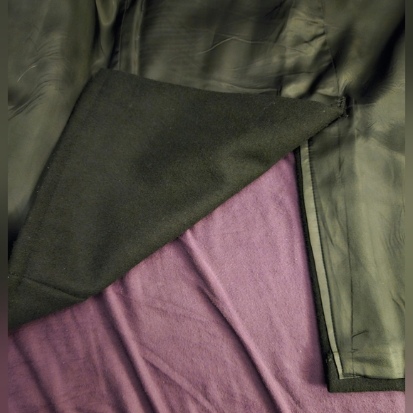 Vintage 1979 Authentic US NAVY Issue Double Breasted Black Pea Coat Size 36R - Picture 4 of 8